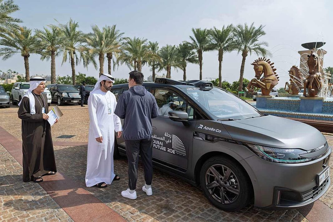 Sheikh Hamdan Rides Dubai’s First Driverless Taxi as Service Goes Live