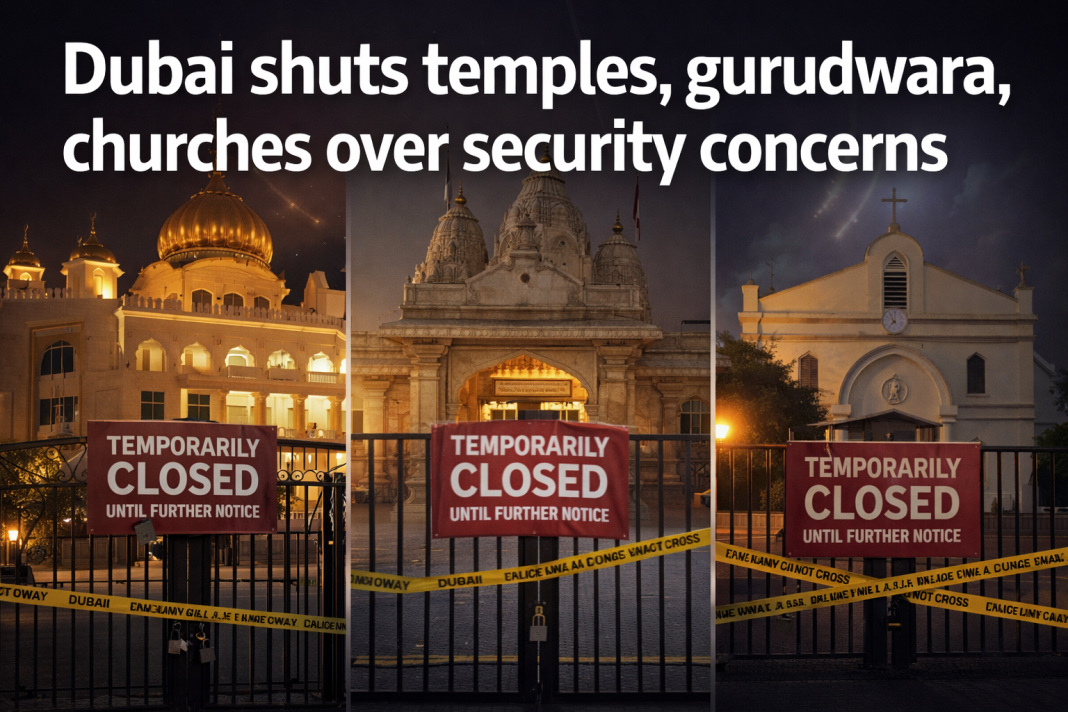 Dubai orders temporary closure of temples, gurudwara, churches