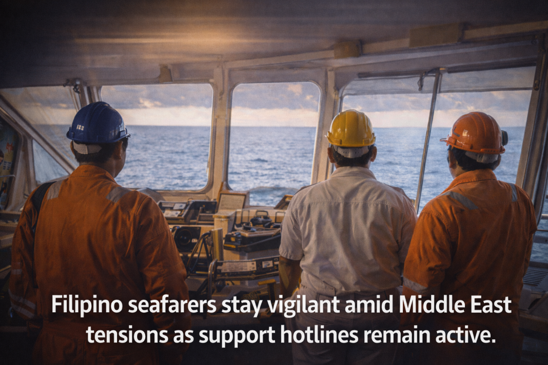 Hotlines, safety steps rolled out for Filipino seafarers amid Middle East tensions