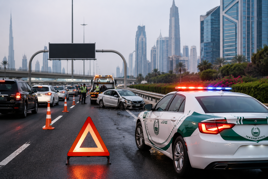 Dubai Police issue traffic alert after Sheikh Zayed Road accident