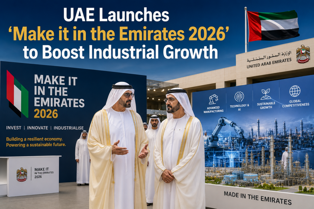UAE Launches ‘Make it in the Emirates 2026’ to Boost Industrial Growth