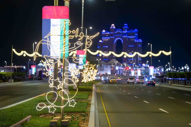 Eid Al Adha displays brighten Abu Dhabi streets and skyline