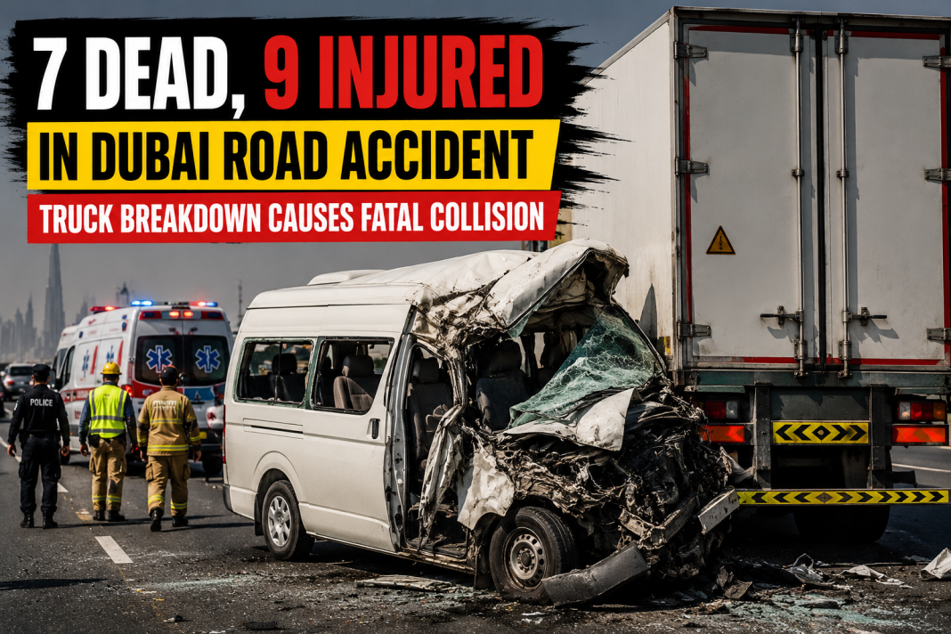 Dubai Road Tragedy: Truck Breakdown Leads to Deadly Collision